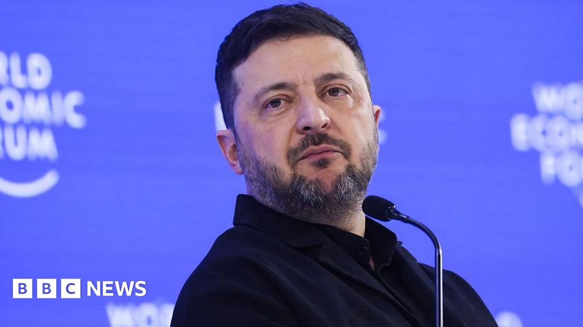 Volodymyr Zelenskiy, Ukraine's president, during the World Economic Forumin Davos.