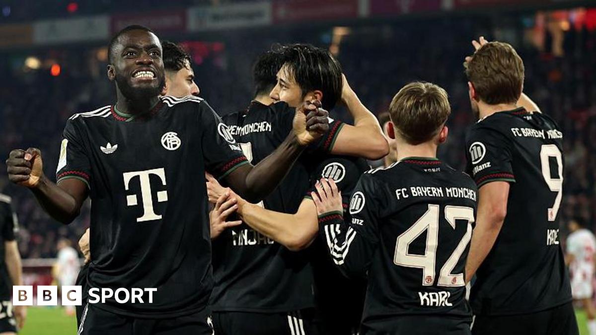 Bayern Munich celebrate against Koln
