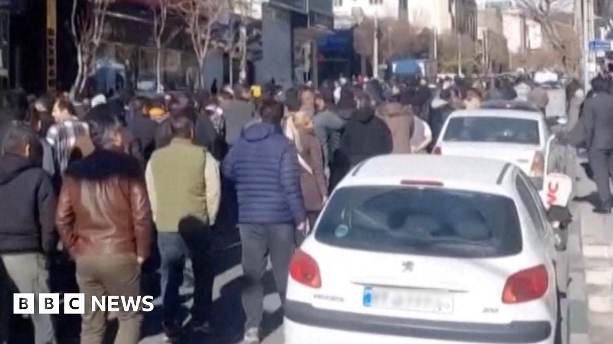 A still image from a social media video showing people walking in Tehran, Iran. Photo: 30 December 2025