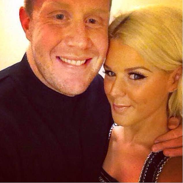 Mr Cahalane, pictured with ex-wife Wilson, was 'doused in acid' at his home in Plymouth