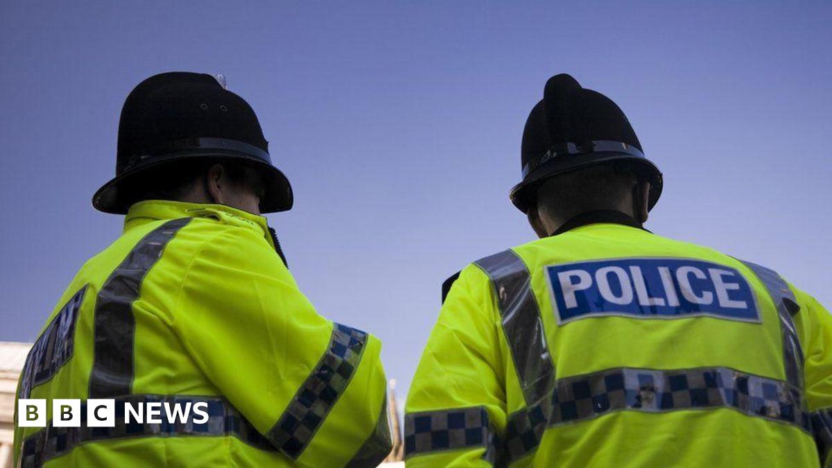 A stock image of two police officers facing away from the camera