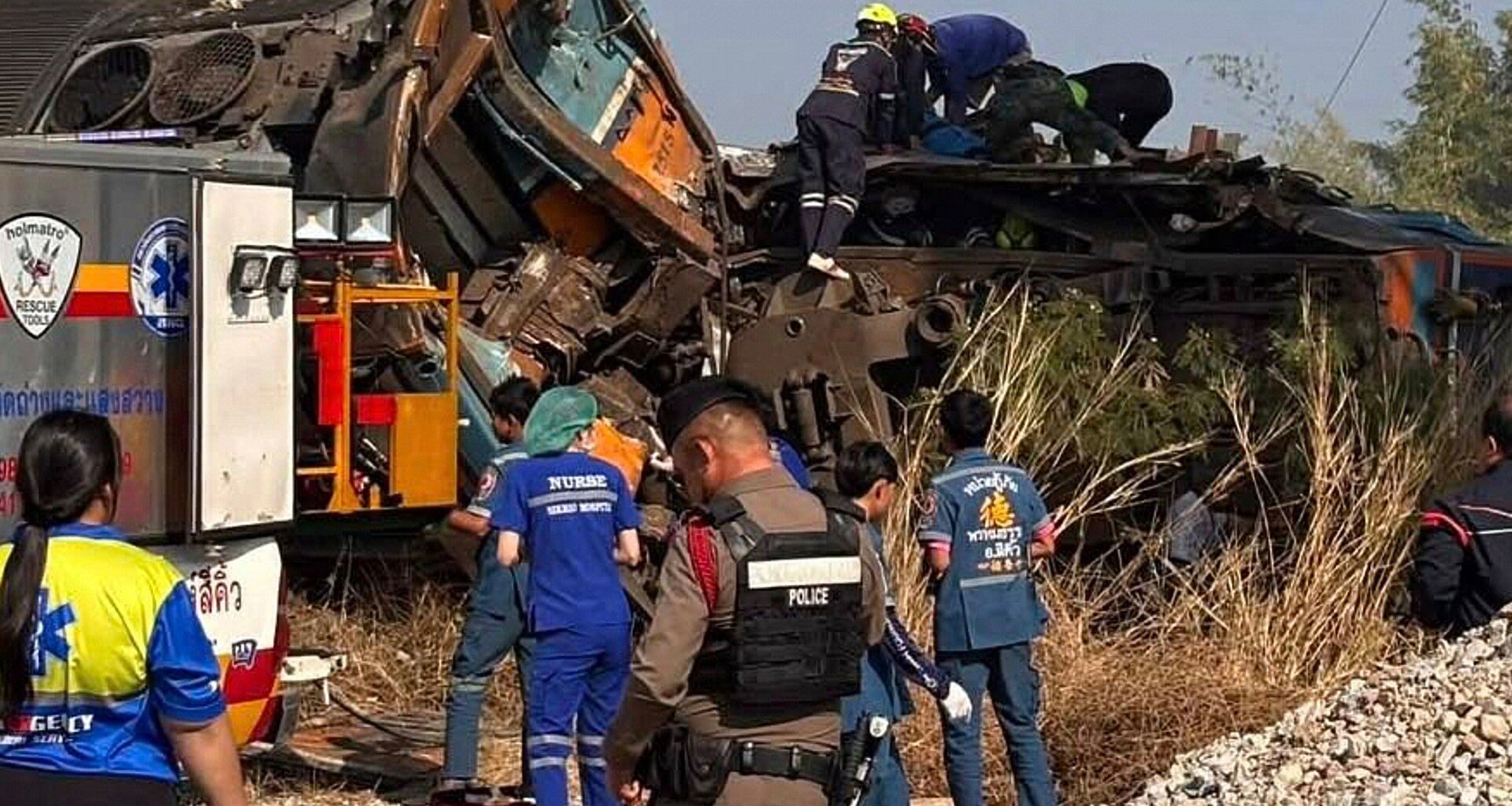 At least 22 people killed when crane falls on train in northeast Thailand | Transport News