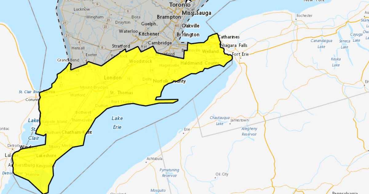 Wind warning and special weather statement in effect for the region - CTV News