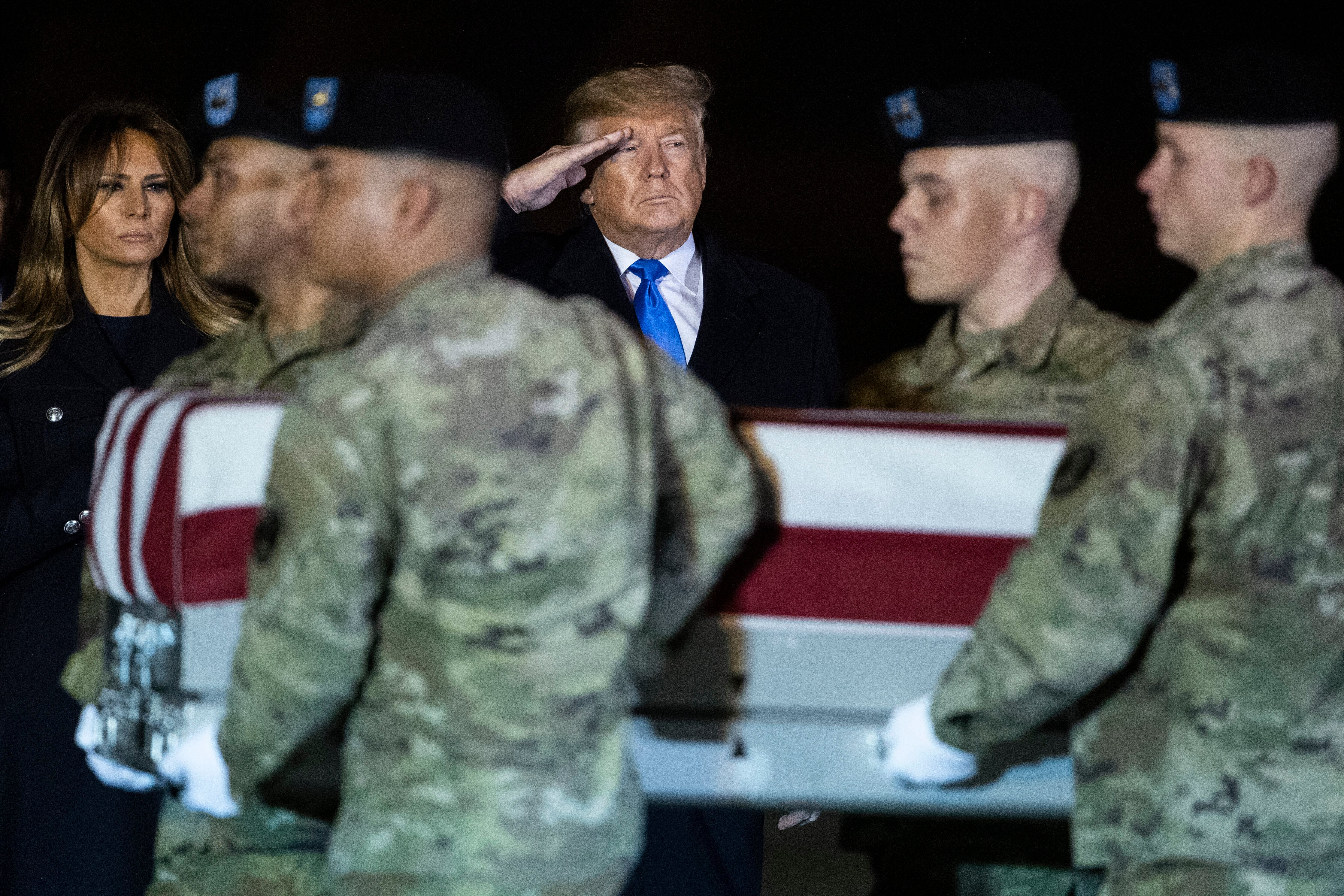 Mr Trump saw US Afghanistan veterans’ bodies repatriated