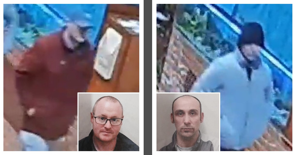 Appeal to trace two absconders from HMP Leyhill