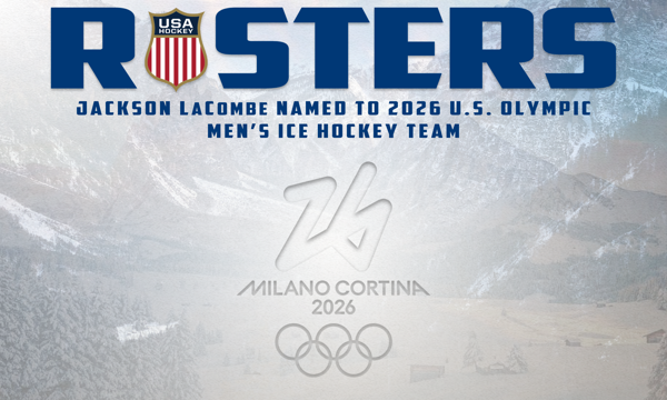 Jackson LaCombe Named To U.S. Olympic Men’s Ice Hockey Team
