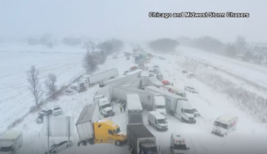 100+ cars involved in pileup on Michigan highway; stranded drivers being bused out