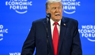 Trump calls out Carney, says Canada ‘lives because of the United States’ in Davos speech