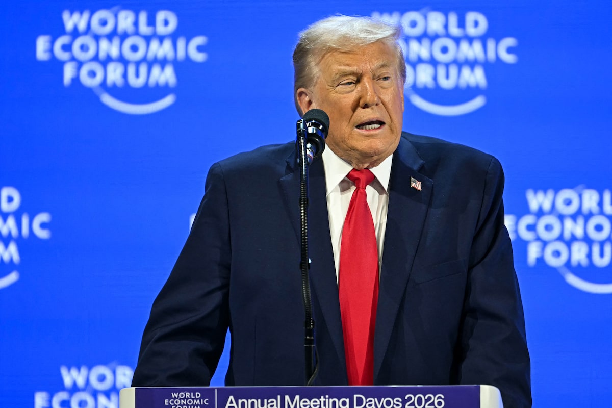 Trump calls out Carney, says Canada ‘lives because of the United States’ in Davos speech