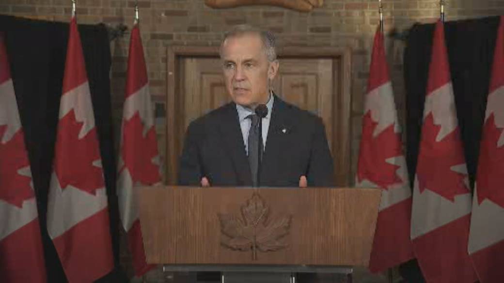 Click to play video: 'Canada doesn’t live because of US, but ‘thrives because we are Canadian’: Carney'