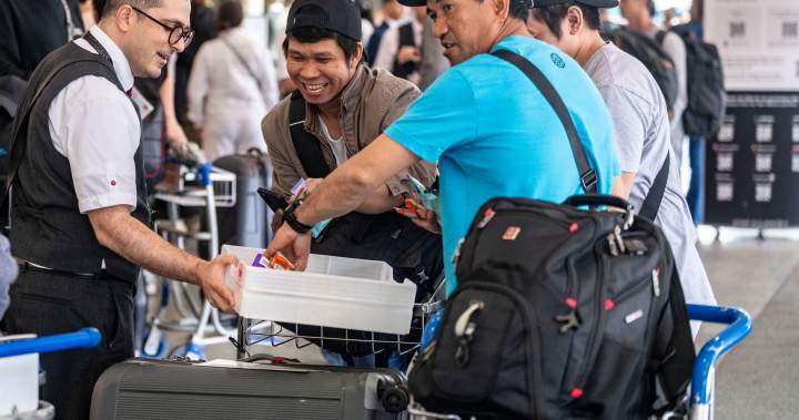 Canadian return trips from the U.S. plunge again amid tensions - National