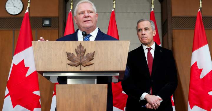 Ford and Carney agree on ‘99%’ of issues despite Chinese EV spat