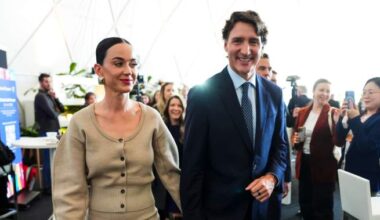 Justin Trudeau talks Canada’s ‘soft power’ in Davos as Katy Perry looks on - National