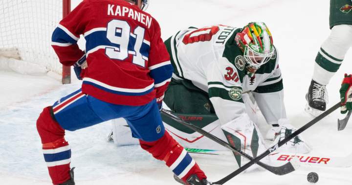 Call of the Wilde: Montreal Canadiens finally solve Minnesota with last-minute 4-3 win - Montreal