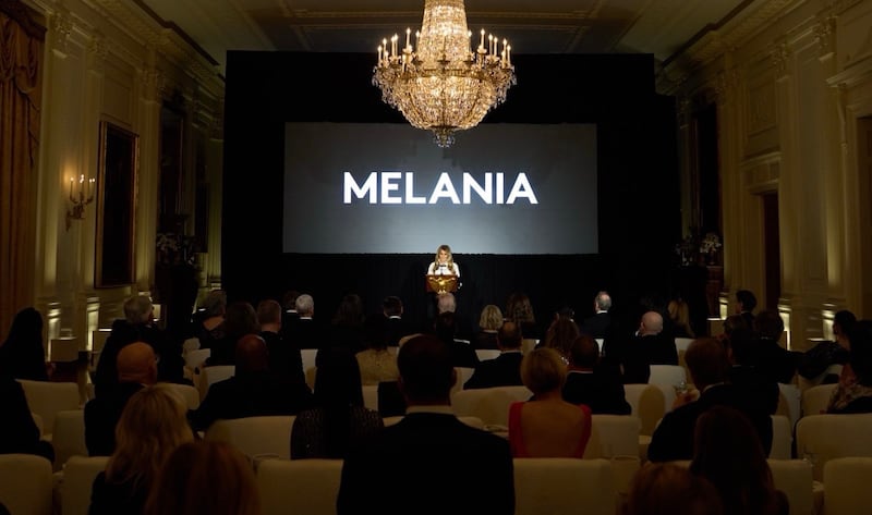 Amazon executives were among the attendees of a private screening of “Melania” at the White House.