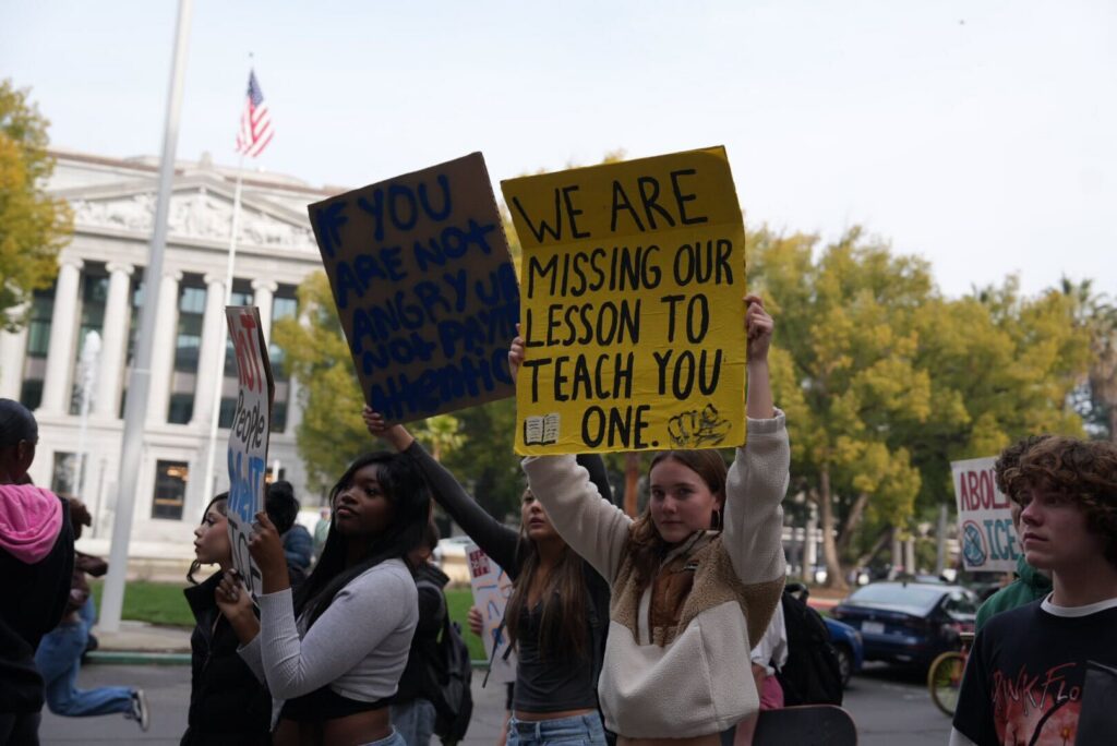 Students protest
