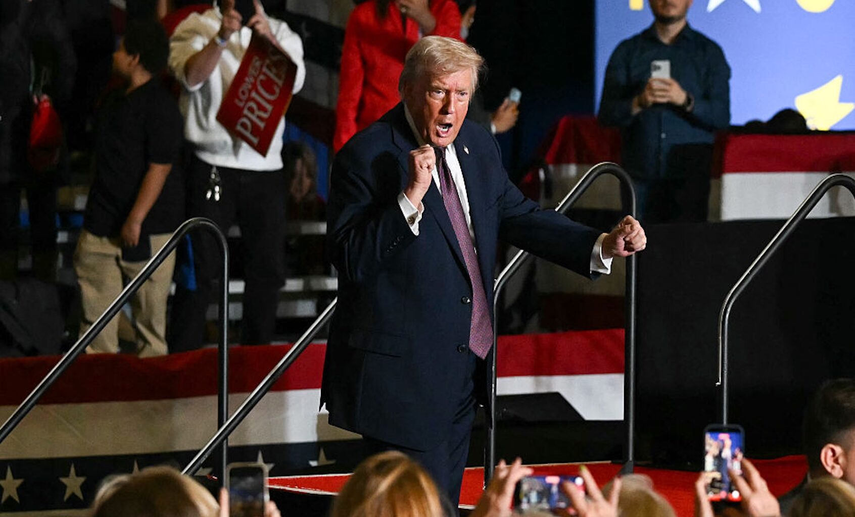 President Donald Trump at a political rally in Rocky Mount, North Carolina, on Dec. 19, 2025. (ANDREW CABALLERO-REYNOLDS / AFP via Getty Images)