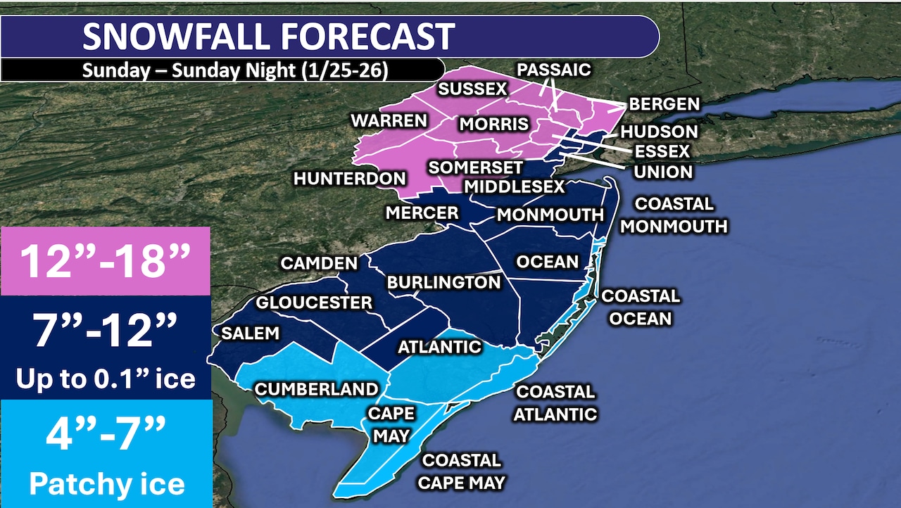 NJ snow forecast