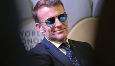 Macron’s sunglasses dazzle Davos and give Europe a meme for the moment – POLITICO