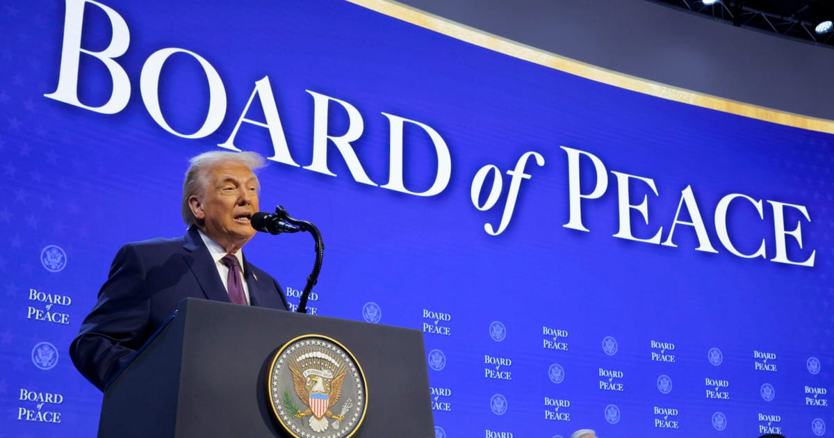 Trump’s Gaza peace board gets lukewarm response in Davos – POLITICO