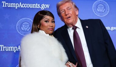 Nicki Minaj Holds Donald Trump's Hand, Declares Herself His 'No. 1 Fan'