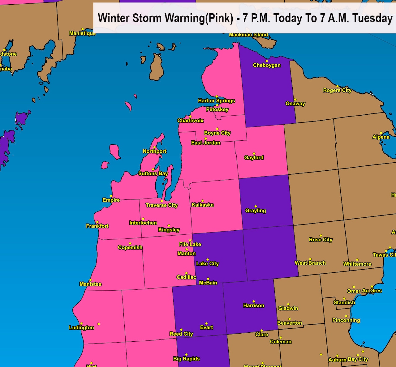 Winter storm warning