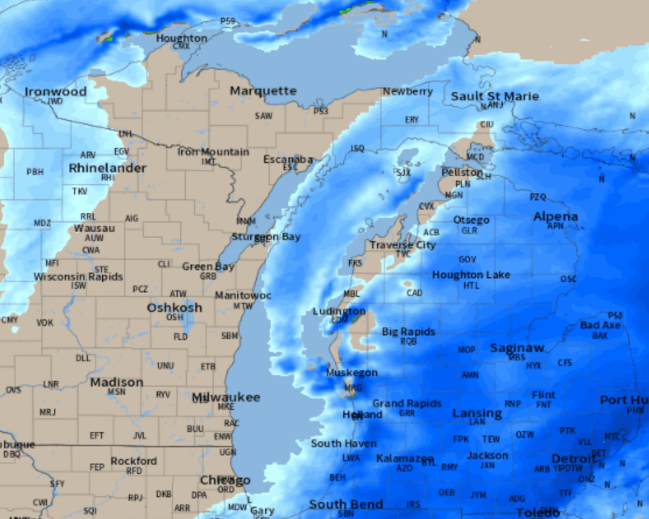Next snow system already has Michigan as a target, this time southern Michigan