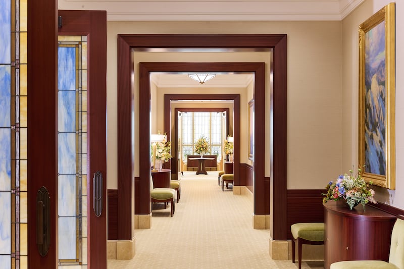 A hallway inside the Burley Idaho Temple.