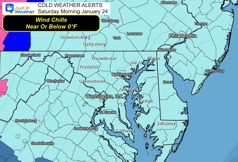 January 23 Cold Weather Advisory