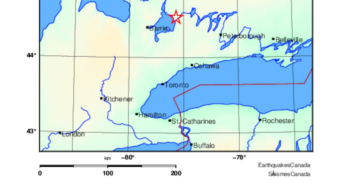 Earthquake hits Orillia area