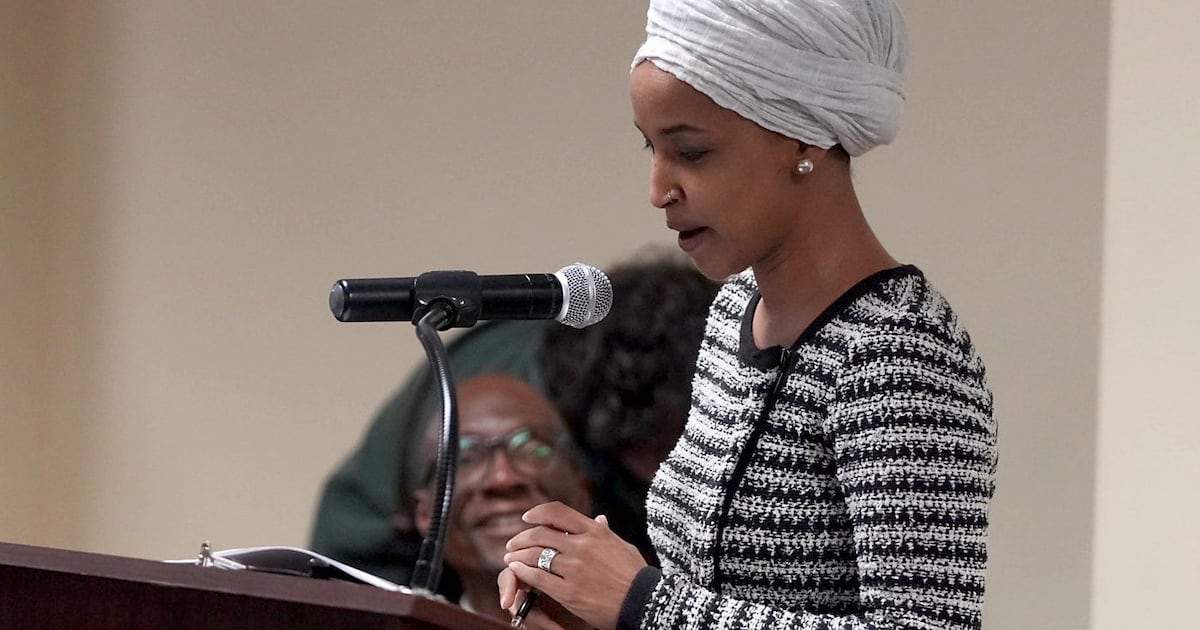 U.S. Rep. Ilhan Omar sprayed with unknown substance at Minneapolis town hall - CTV News