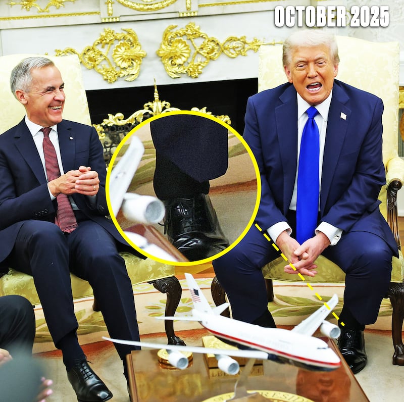 President Donald Trump met with Canadian Prime Minister Mark Carney in the Oval Office of the White House, Oct. 7, 2025, in Washington, D.C.