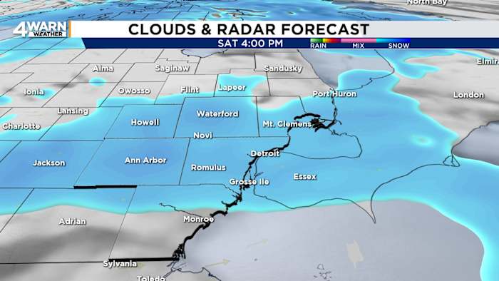 Chances for snow return through part of the weekend for Metro Detroit