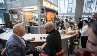 This unassuming café is the real centre of Bay Street power