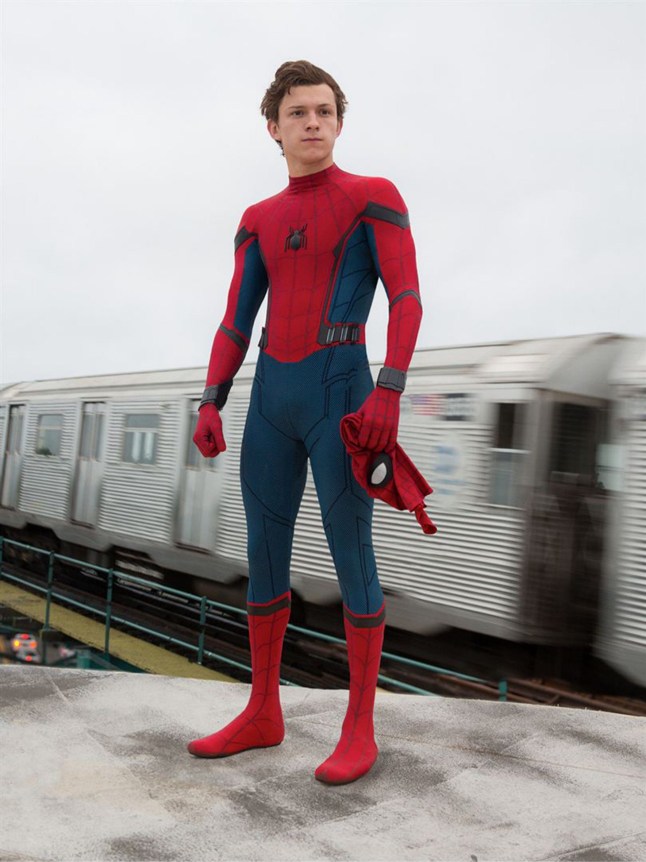 Tom Holland Spider Man Homecoming - 2017 Editorial use only. No book cover usage. Mandatory Credit: Photo by Moviestore/Shutterstock (8852546l)