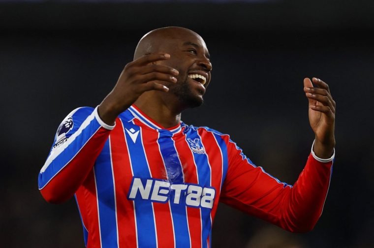 Soccer Football - Premier League - Crystal Palace v Fulham - Selhurst Park, London, Britain - January 1, 2026 Crystal Palace's Jean-Philippe Mateta reacts Action Images via Reuters/Matthew Childs EDITORIAL USE ONLY. NO USE WITH UNAUTHORIZED AUDIO, VIDEO, DATA, FIXTURE LISTS, CLUB/LEAGUE LOGOS OR 'LIVE' SERVICES. ONLINE IN-MATCH USE LIMITED TO 120 IMAGES, NO VIDEO EMULATION. NO USE IN BETTING, GAMES OR SINGLE CLUB/LEAGUE/PLAYER PUBLICATIONS. PLEASE CONTACT YOUR ACCOUNT REPRESENTATIVE FOR FURTHER DETAILS..