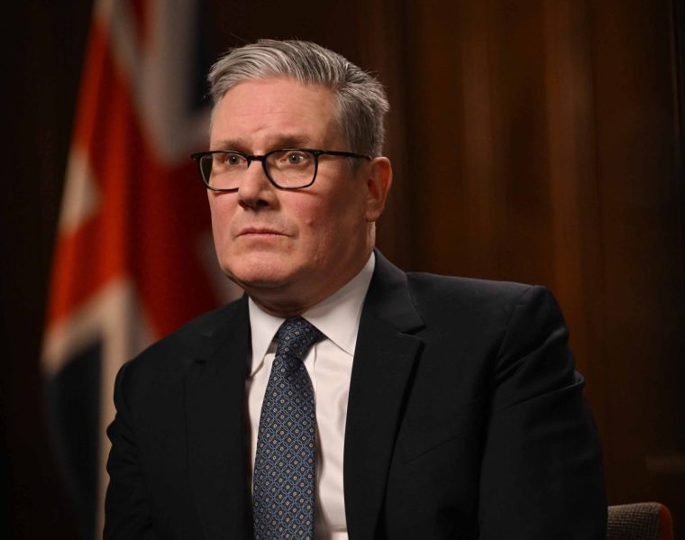 For use in UK, Ireland or Benelux countries only Undated BBC handout photo of Prime Minister Sir Keir Starmer being interviewed by Laura Kuenssberg for the BBC1 current affairs programme, Sunday with Laura Kuenssberg. Issue date: Sunday January 4, 2026. PA Photo. Photo credit should read: Jeff Overs/BBC/PA Wire NOTE TO EDITORS: Not for use more than 21 days after issue. You may use this picture without charge only for the purpose of publicising or reporting on current BBC programming, personnel or other BBC output or activity within 21 days of issue. Any use after that time MUST be cleared through BBC Picture Publicity. Please credit the image to the BBC and any named photographer or independent programme maker, as described in the caption.