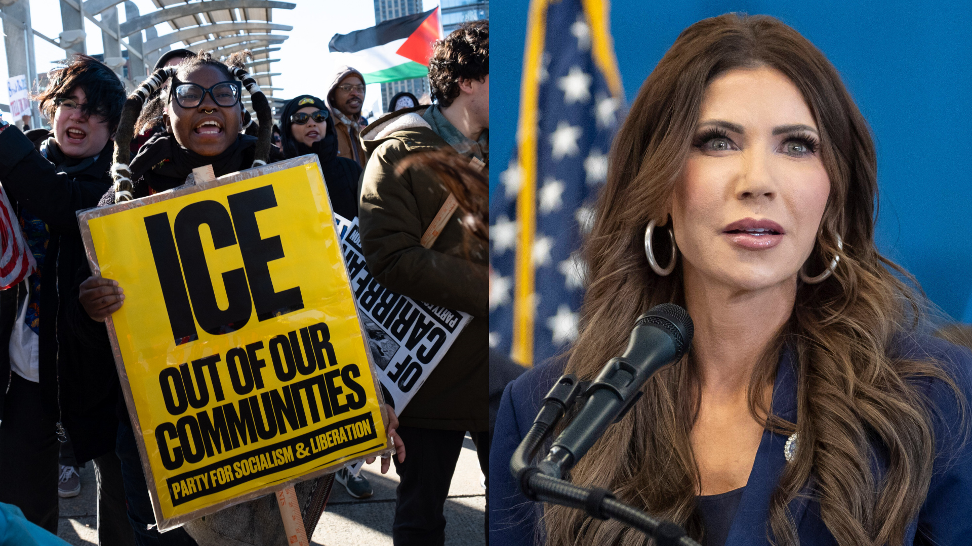 Click to play video: 'Minneapolis ICE shooting: DHS Noem doubles down on defence of officer who killed Renee Good'