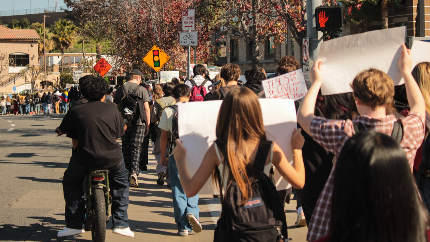 Students Walk Out Across Orange County Protesting ICE Raids