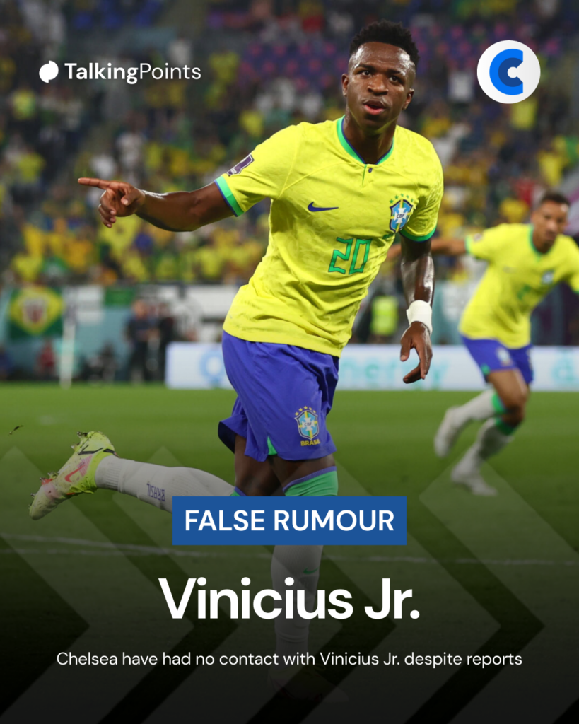 Vinicius Jr. hasn't had talks with Chelsea