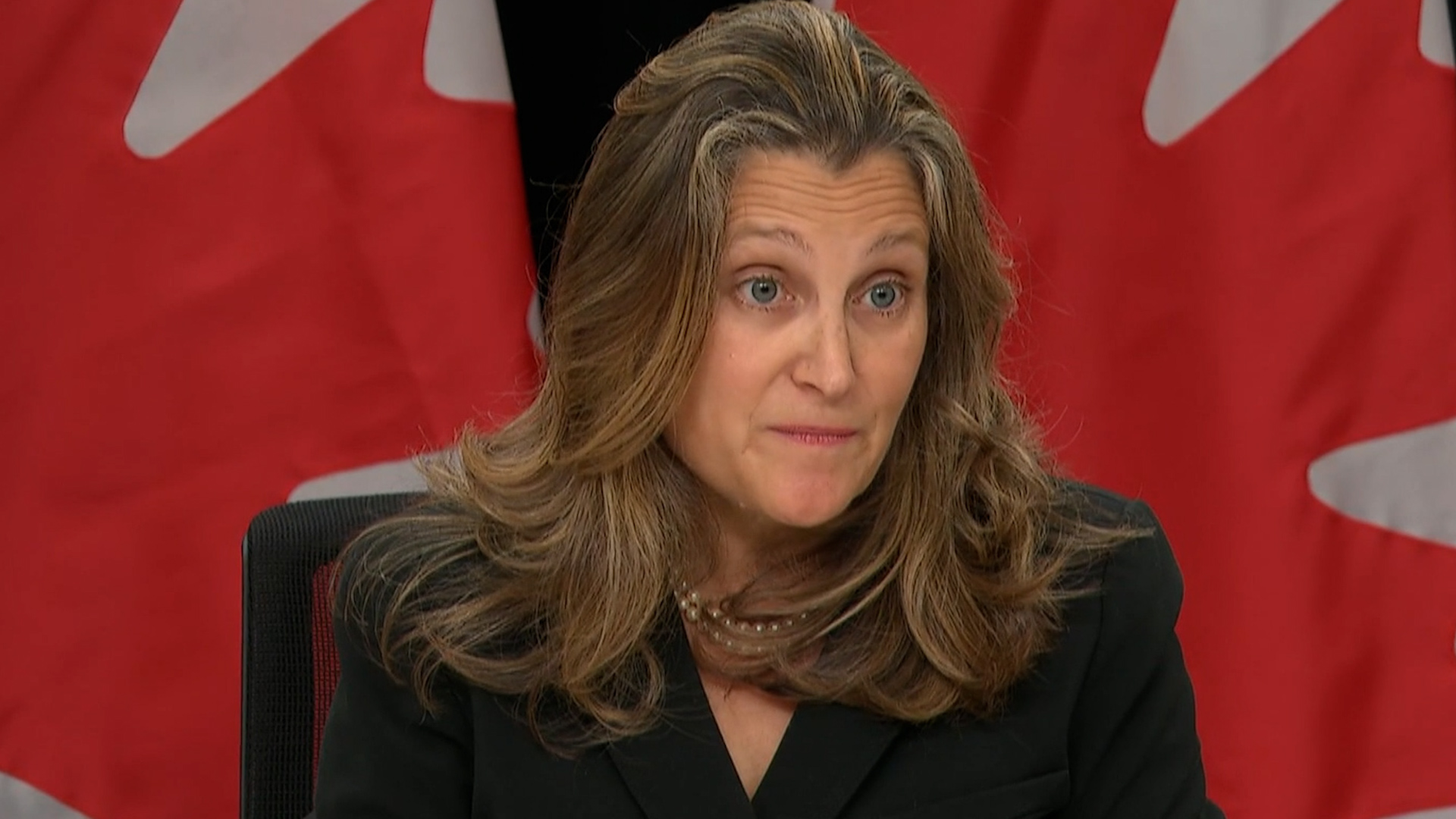 Click to play video: 'Canada ‘absolutely’ considering following U.S. lead in banning Chinese auto software: Freeland'