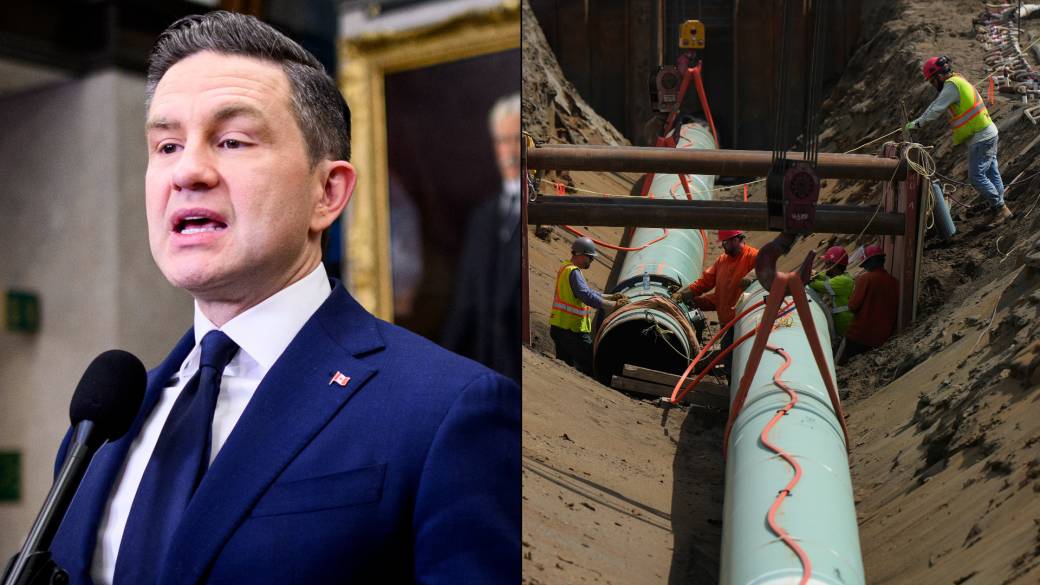 Click to play video: 'Poilievre vows to approve pipeline to west coast no matter who objects if he’s elected'