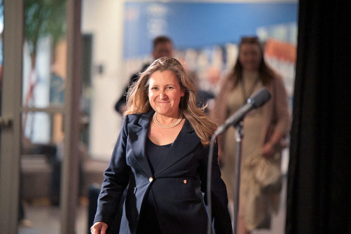 Ukrainian President Zelensky appoints Chrystia Freeland as economic development adviser