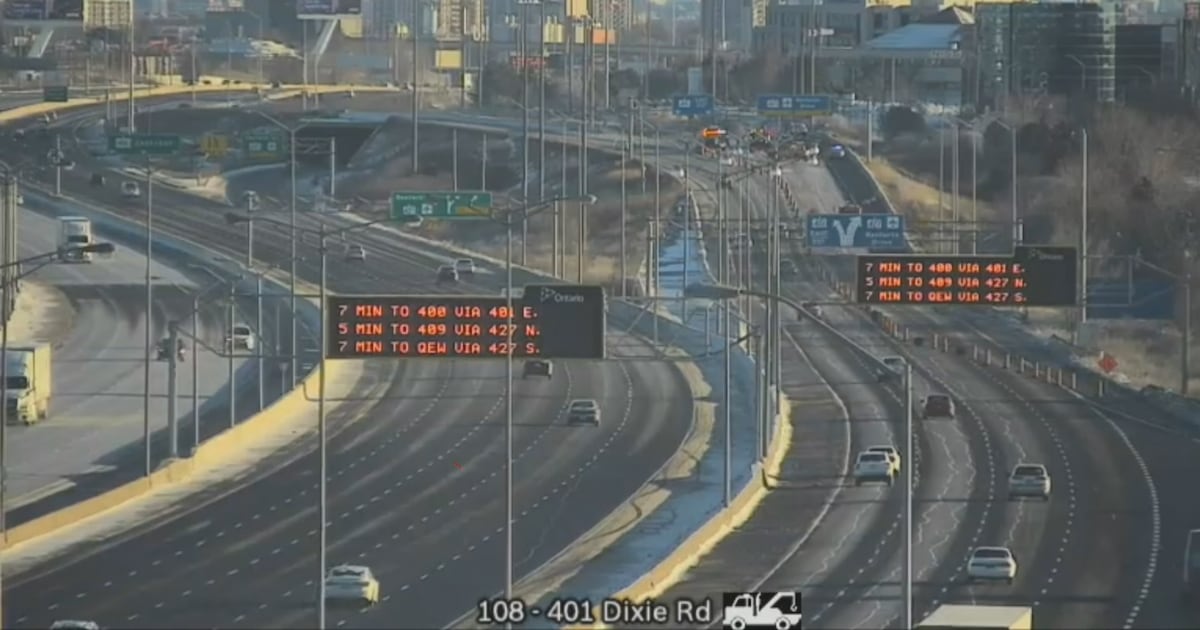 Highway 401 crash leaves woman dead