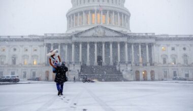 DC area braces for winter storm that could blanket the region with 10 inches of snow, plus freezing rain