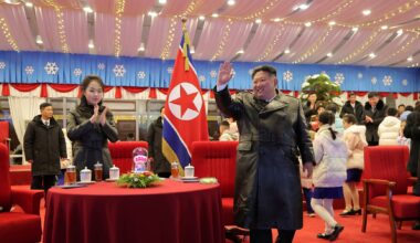 North Korea's Kim Jong Un attends New Year celebrations with daughter