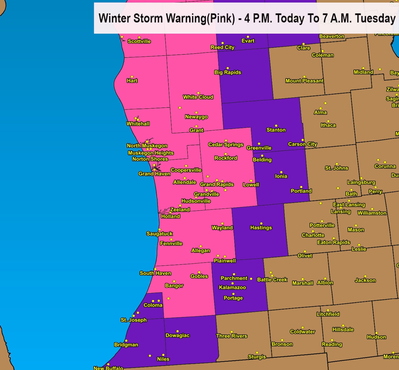 Winter storm warning