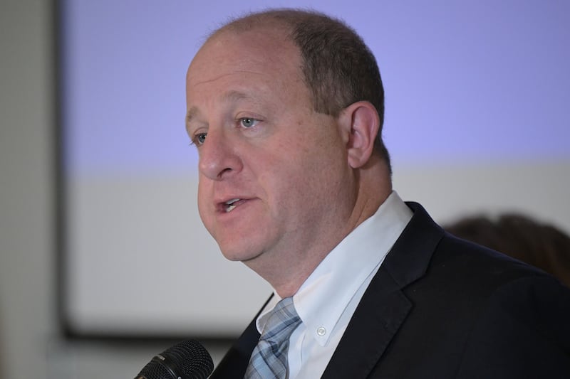 Gov. Jared Polis announced a balanced budget proposal for 2026-27 to protect important investments on the issues Coloradans care about most like education and public safety at Boettcher Mansion in Denver, Colorado on Friday, October 31, 2025.