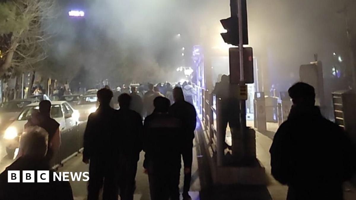 An X-ray showing birdshot in the legs of a wounded protester in Iran