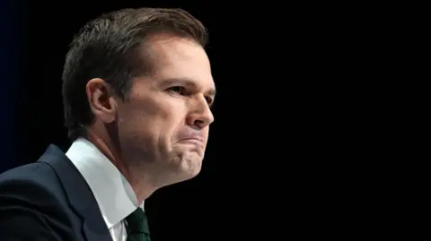 Getty Images Robert Jenrick at the Conservative Party conference